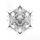 cubo metatron tattoo design idea