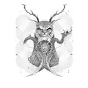 Hug tattoo design idea