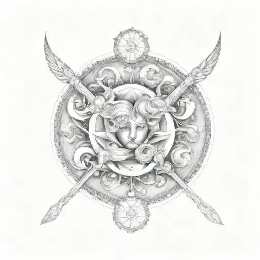 virgo libra cancer leo zodiac symbol tattoo design idea