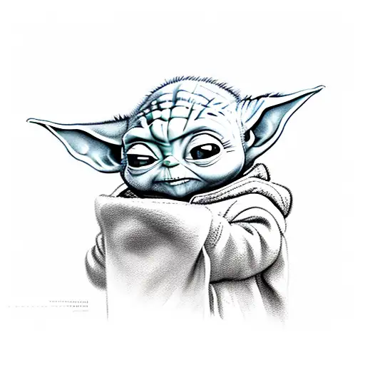 Baby yoda #babyoda #ai #tattoo