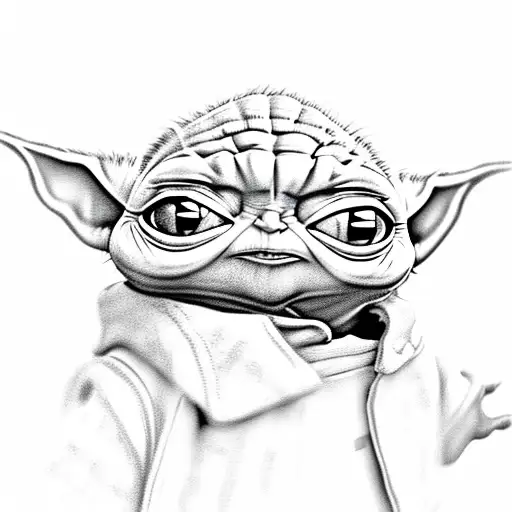 Baby yoda #babyoda #ai #tattoo