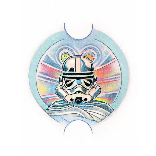 ligth sable from starwars tattoo design idea