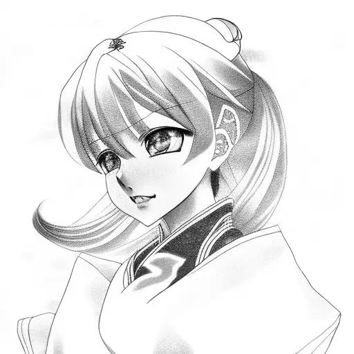 Rias Gremory as a geisha tattoo design idea