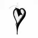 cold heart tattoo design idea