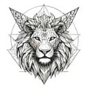 aslan tattoo design idea