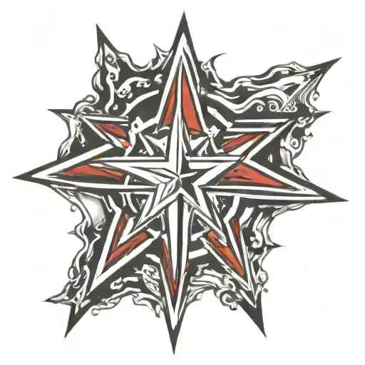 Chaos star tattoo design idea