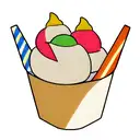 ice cream cone tattoo design idea