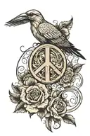 Peace is a lie there is only passion tattoo design idea