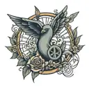 Peace is a lie there is only passion tattoo design idea