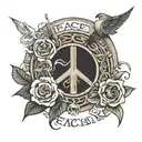 Peace is a lie there is only passion tattoo design idea