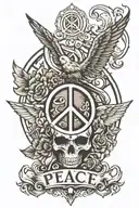 Peace is a lie. There is only passion tattoo design idea