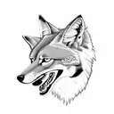 coyote  tattoo design idea