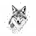coyote  tattoo design idea