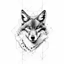coyote  tattoo design idea