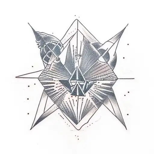 pyramids, path, alchemist tattoo design idea