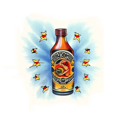 hot sauce tattoo design idea