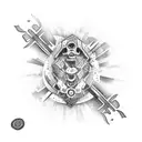 Squeeze,Scabs and Petered tattoo design idea