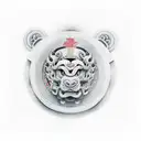 Foo Dog tattoo design idea