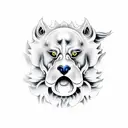 Foo Dog tattoo design idea