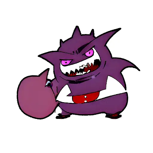 gengar tattoo design idea