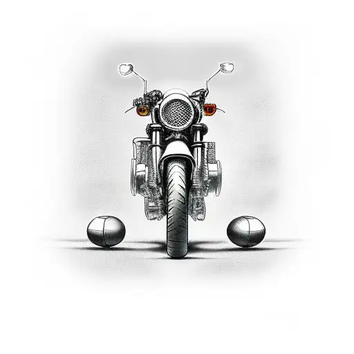 honda fury motorcycle tattoo design idea
