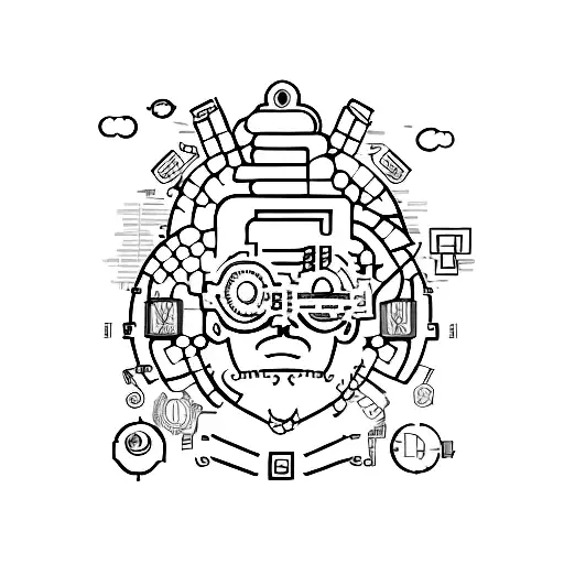 code smart intelligence tattoo design idea