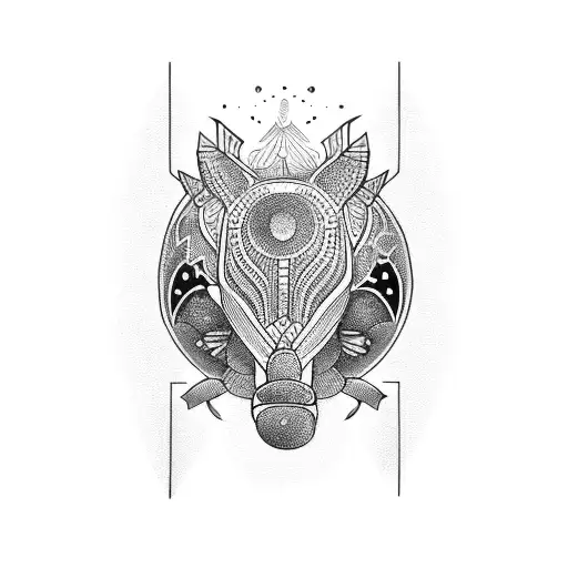 African sleeve tattoo design idea