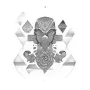 African sleeve tattoo design idea