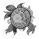 viking turtle tattoo design idea