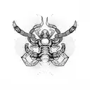 cancer and scorpio peace tattoo design idea