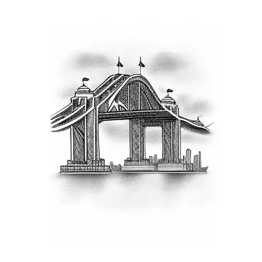 harbour bridge  tattoo design idea