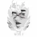 daughters names tattoo design idea