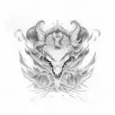 discord in a cloud tattoo design idea