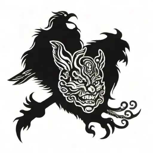 famili 5 persons tattoo design idea