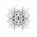 Trading graph transformed into a geometric pattern tattoo design idea