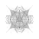 Trading graph transformed into a geometric pattern tattoo design idea