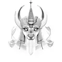  maat scale,  anubis,  tattoo design idea