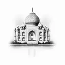 Taj Mahal tattoo design idea