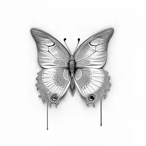 butterflies with kids name Atllannta  tattoo design idea