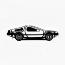 Delorean tattoo design idea