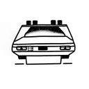 Delorean tattoo design idea