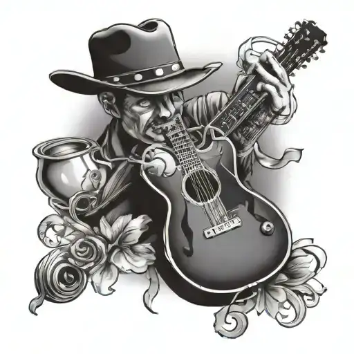 country music tattoo design idea