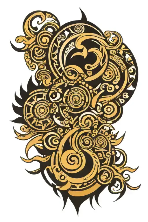 tribal patterns tattoo design idea