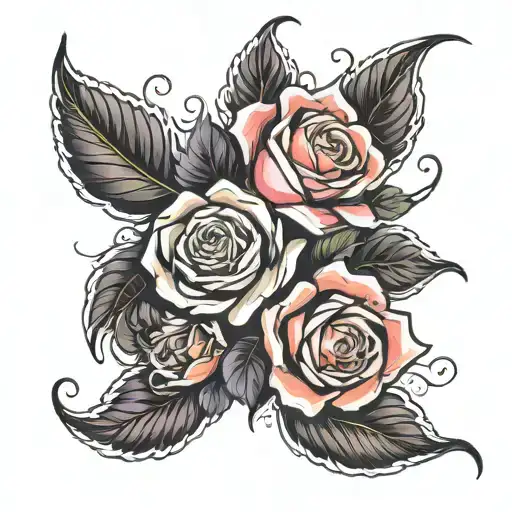 Grandma , When I think of you, I remember the warmth of your eyes, and the beauty that blooms like a rose every time yo  tattoo design idea