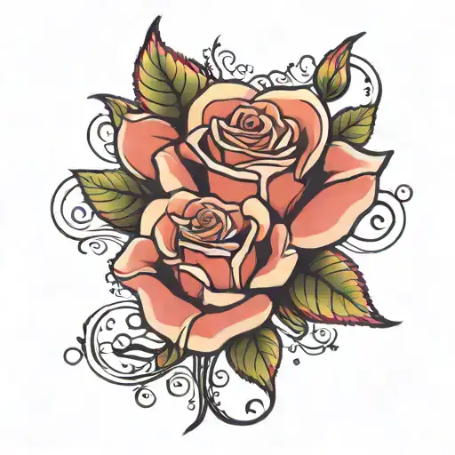 Grandma, When I think of you, I remember the warmth of your eyes, and the beauty that blooms like a rose every time you  tattoo design idea