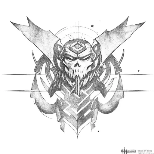 hunter destiny 2 tattoo design idea