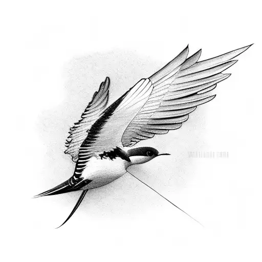 Swallow Bird tattoo design idea