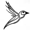 Swallow Bird tattoo design idea