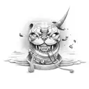 depression  tattoo design idea