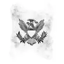 Albanian eagle flag  tattoo design idea